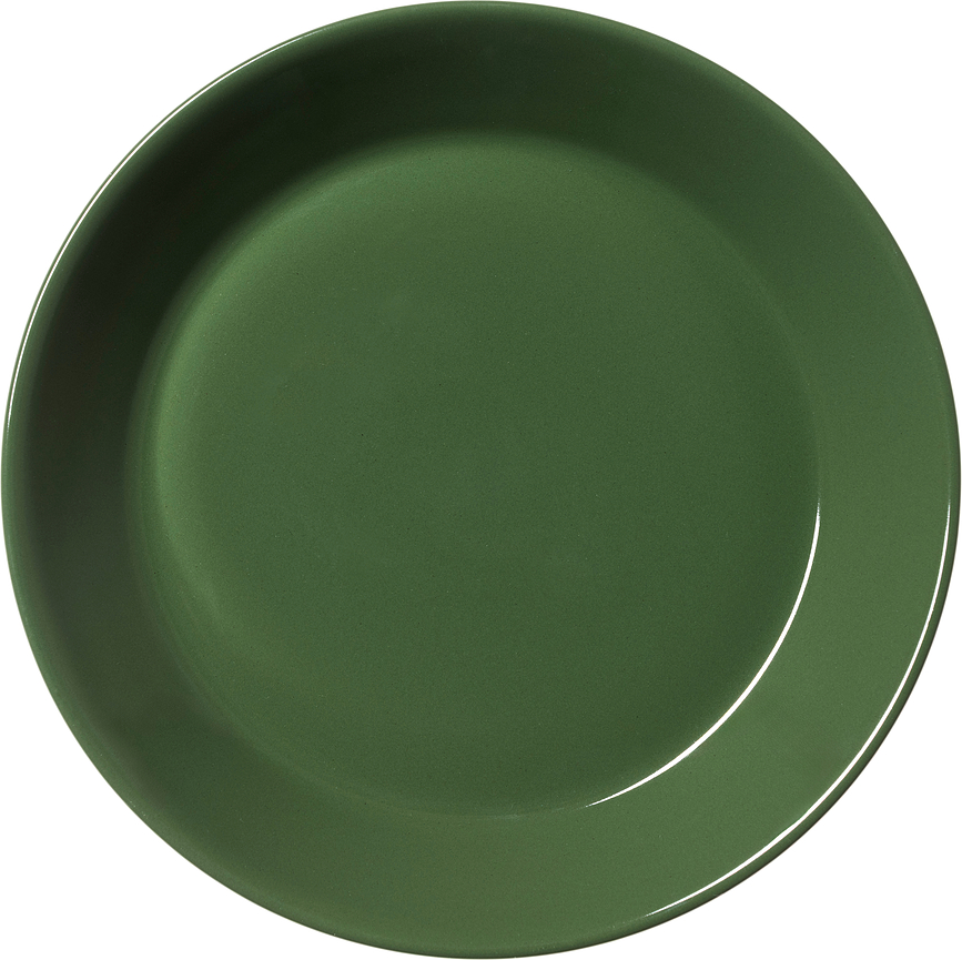 Teema tallrik 17 cm, mörkgrön