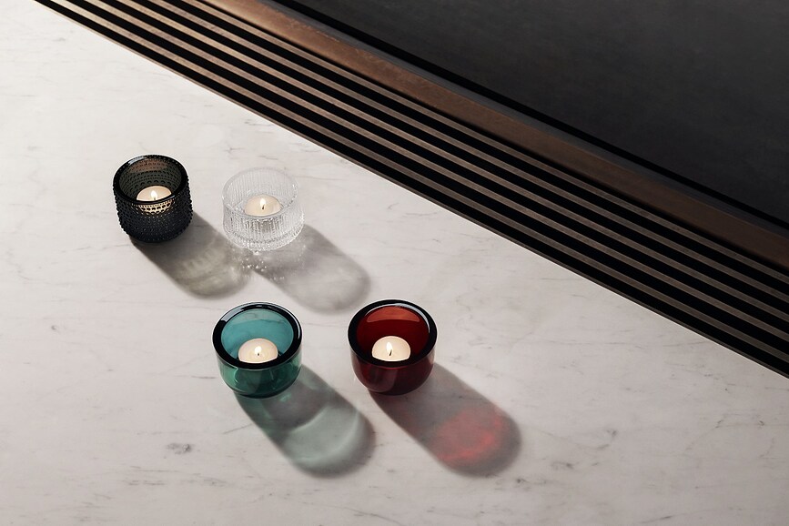 Valkea Photophore pour bougie chauffe-plat, ultramarin