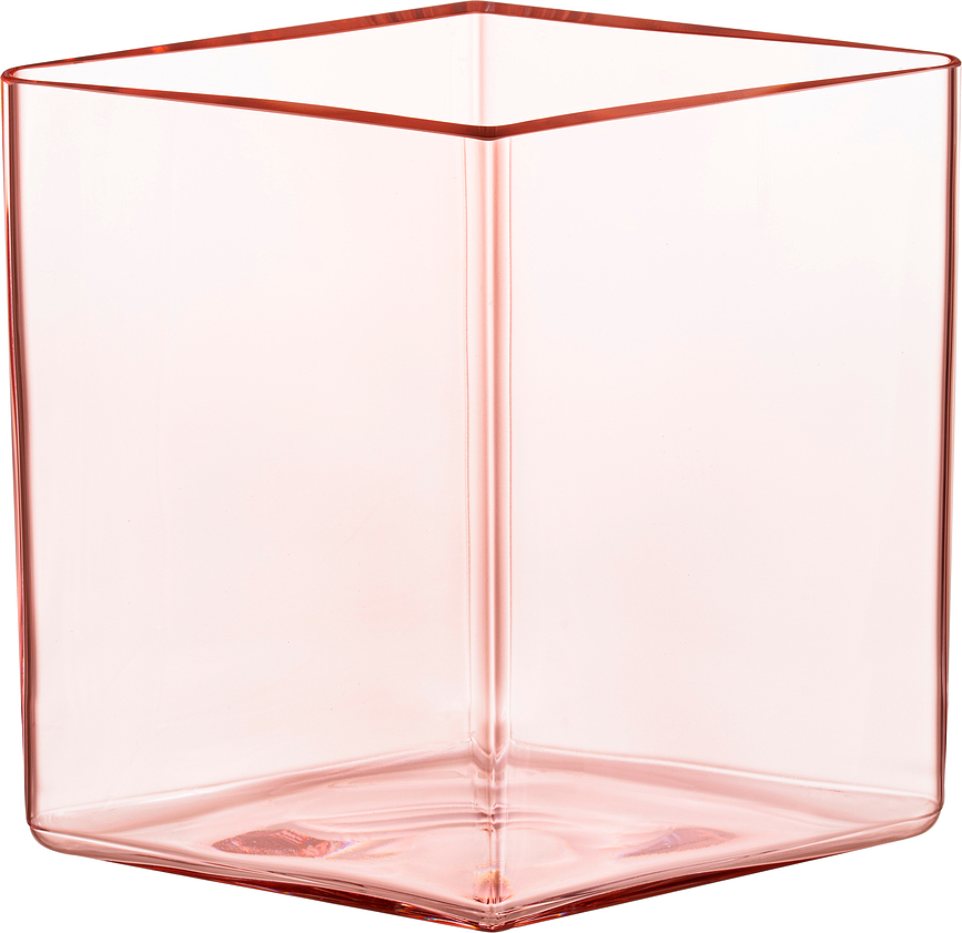 Vase Ruutu 20,5 x 18 cm rose clair