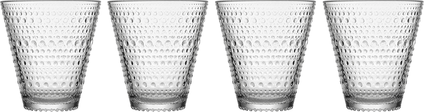 Vasos Kastehelmi transparentes, 4 unidades
