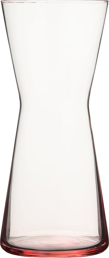 Vaza Kartio 22 cm, prozorno-roza