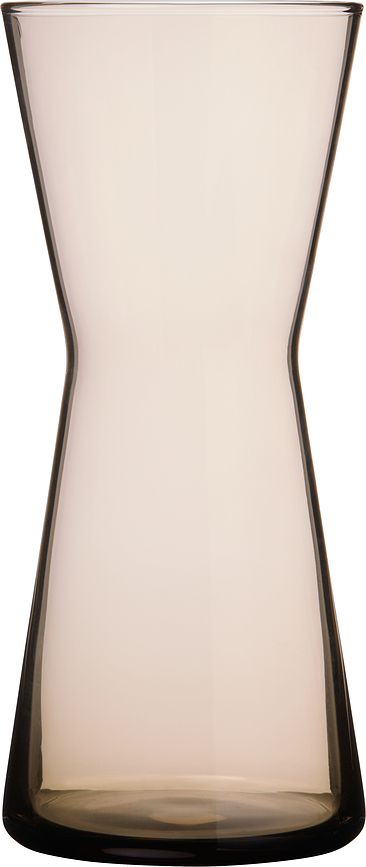 Vaza Kartio Kartio 22 cm, prozorno-rjava