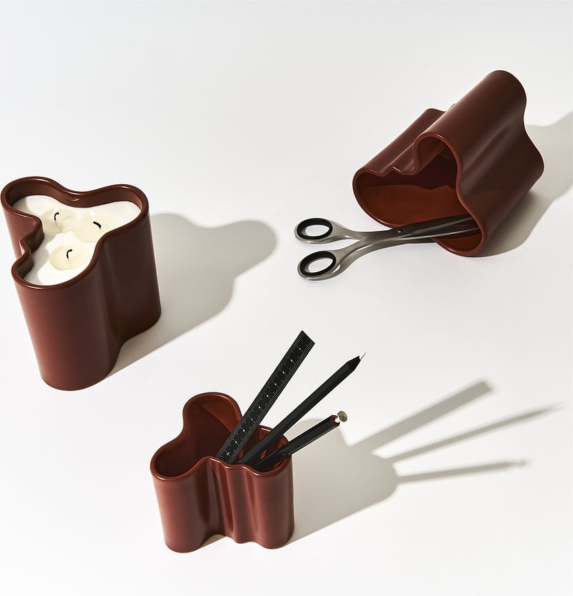 Vela aromática Aalto 11 cm, color arena