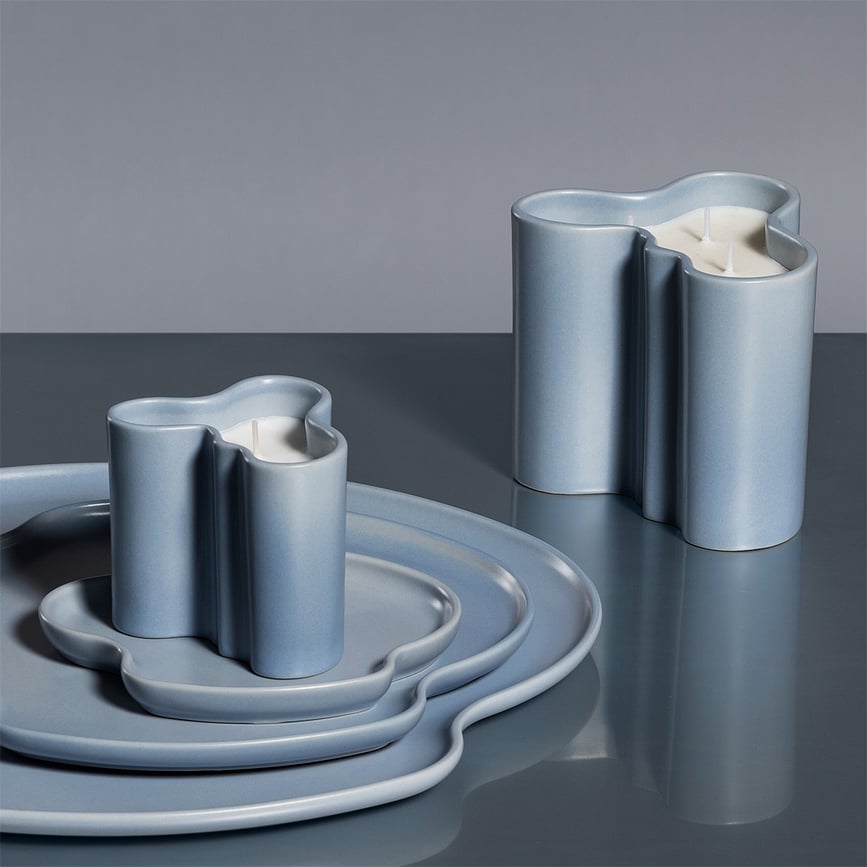 Vela aromática Aalto 8 cm, arena