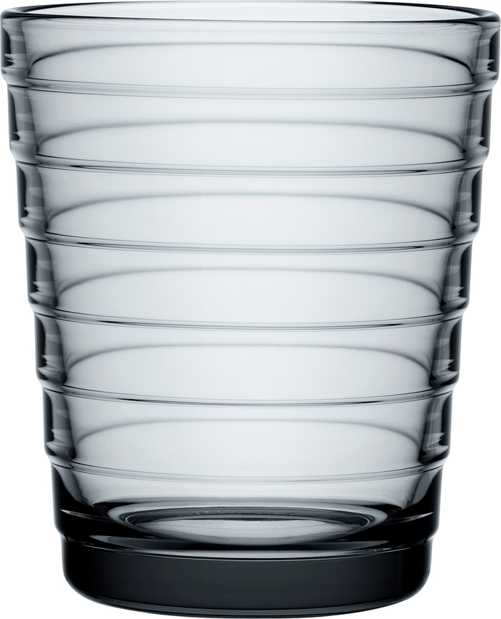 Verres Aino Aalto 220 ml, gris, Lot de 2