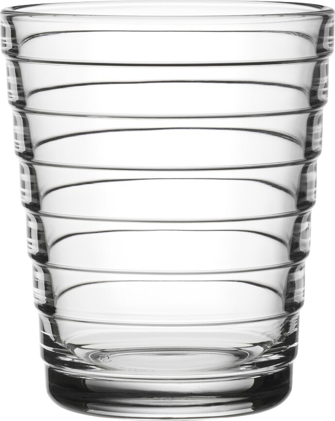 Verres Aino Aalto transparents, lot de 4