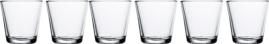 Verres Kartio 210 ml, transparent, lot de 6