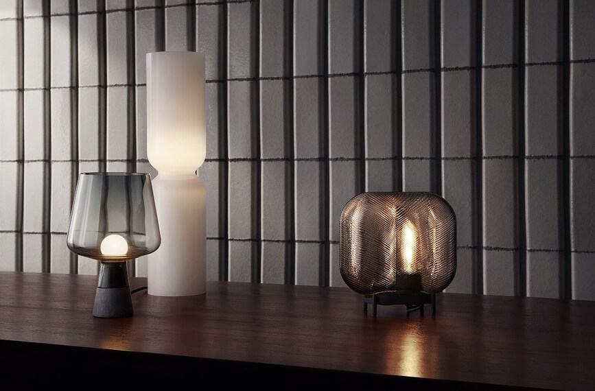 Virva Lampe à poser, grise