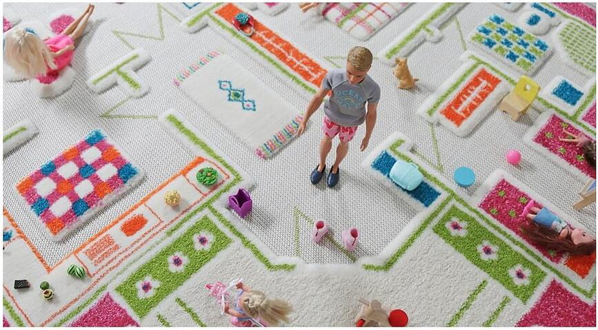 IVI Tapis maison de poupée, 100 x 150 cm, vert