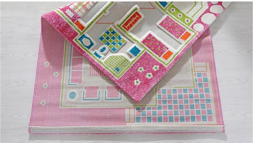 IVI Tapis Maison de poupée, 80 x 150 cm, rose