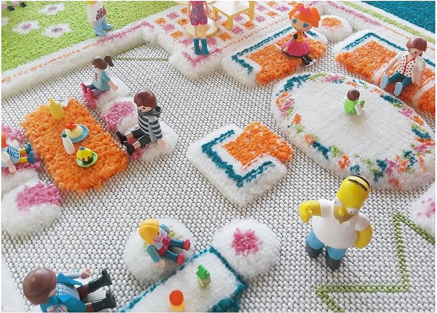 IVI Tapis Maison de Poupée Jumelle, 100 x 150 cm