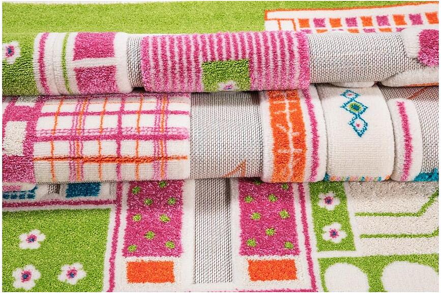 IVI Tapis Motif Maison de Poupées, 160 x 230 cm, vert