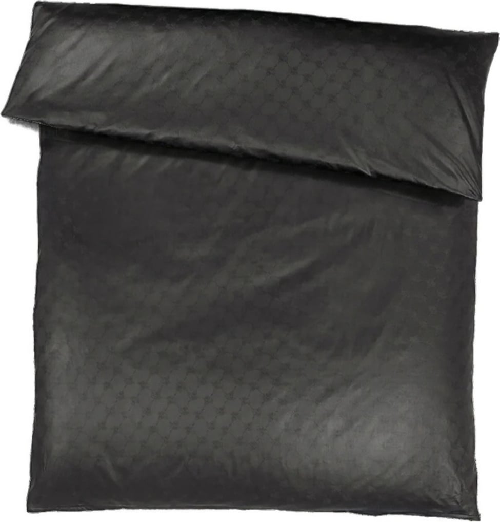 Cornflower Bettbezug 155 x 220 cm, schwarz, Mako-Satin