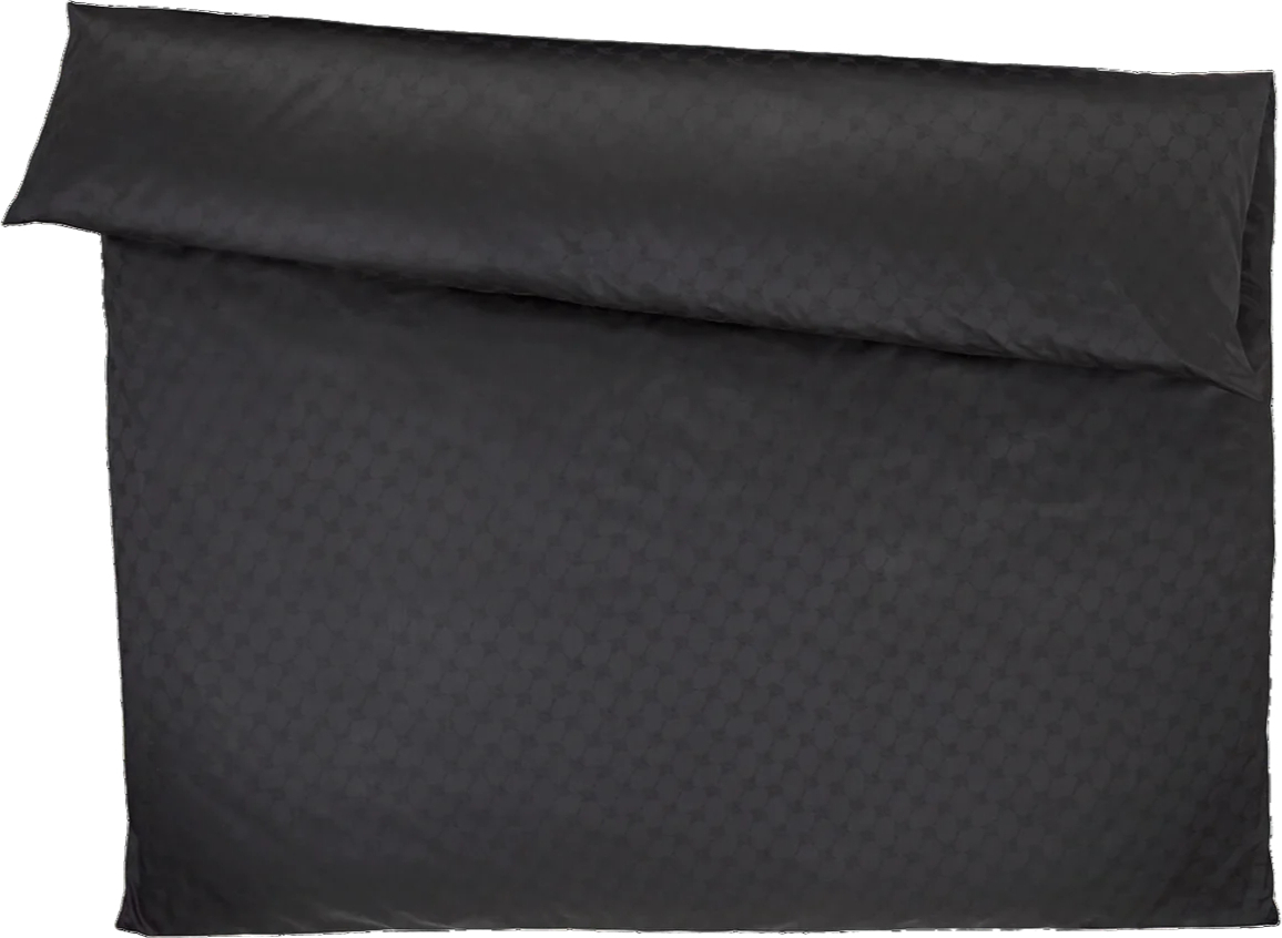 Cornflower Bettbezug 240 x 220 cm, schwarz, Mako-Satin