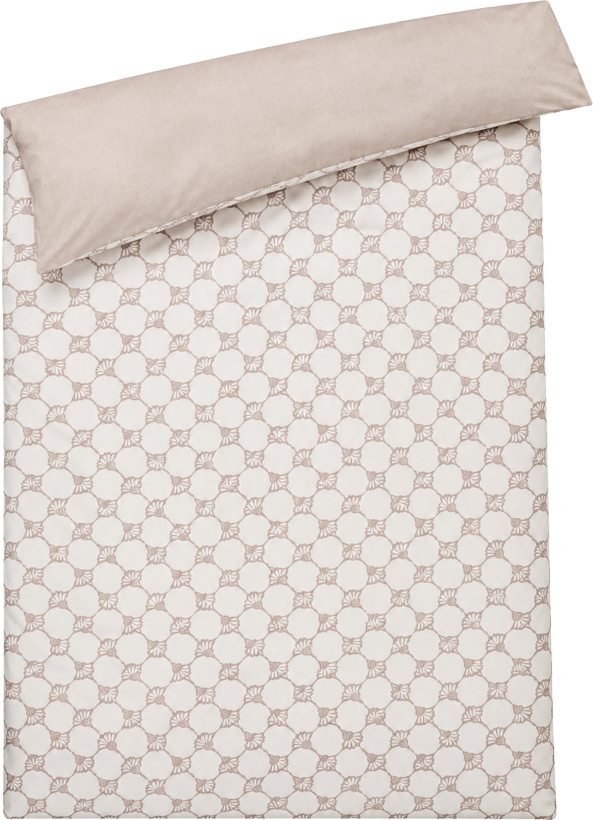 Cornflower Double Bettdeckenbezug 155 x 220 cm, light cream, aus Mako-Satin