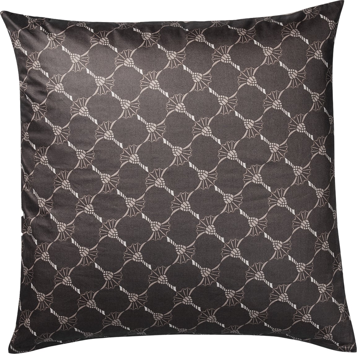 Cornflower Double Kissenbezug 40 x 40 cm, Shiny Black, Mako-Satin