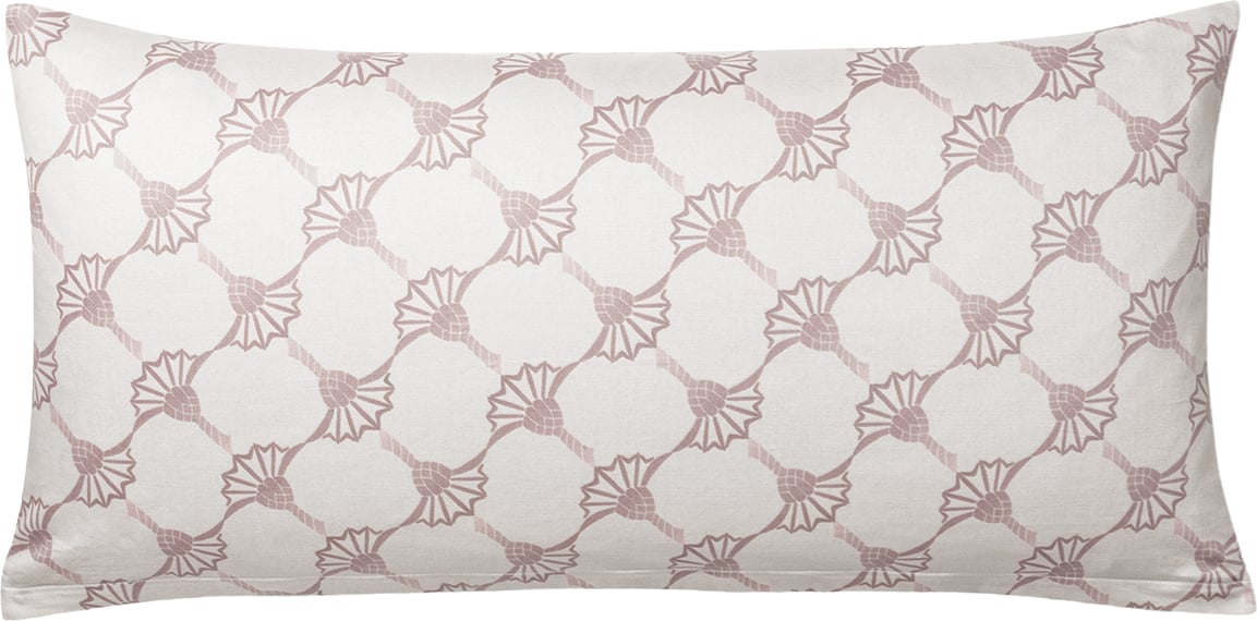 Cornflower Double Kissenbezug 40 x 80 cm, light cream, Mako-Satin