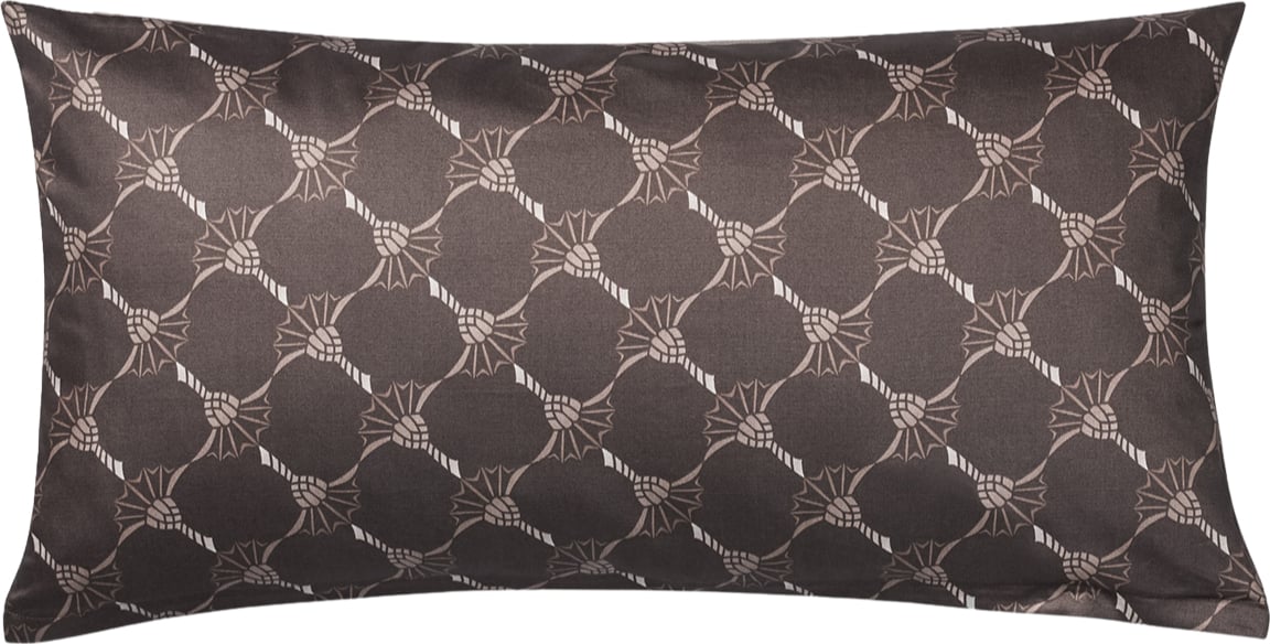 Cornflower Double Kissenbezug 40 x 80 cm, Shiny Black, Mako-Satin