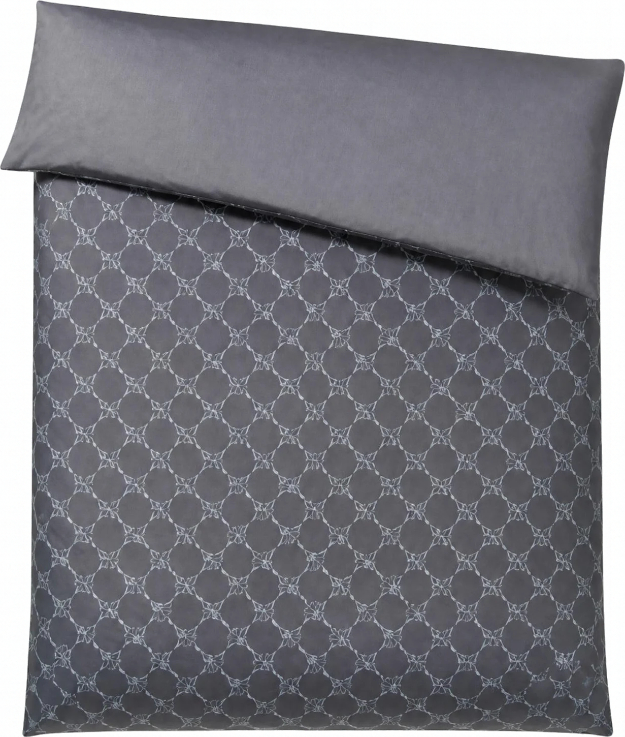 Cornflower Gradiant Bettbezug 200 x 200 cm, graphit, Mako-Satin