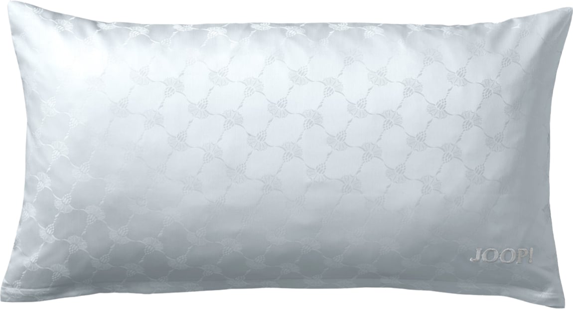 Cornflower Kissenbezug 40 x 80 cm, silber, Mako-Satin