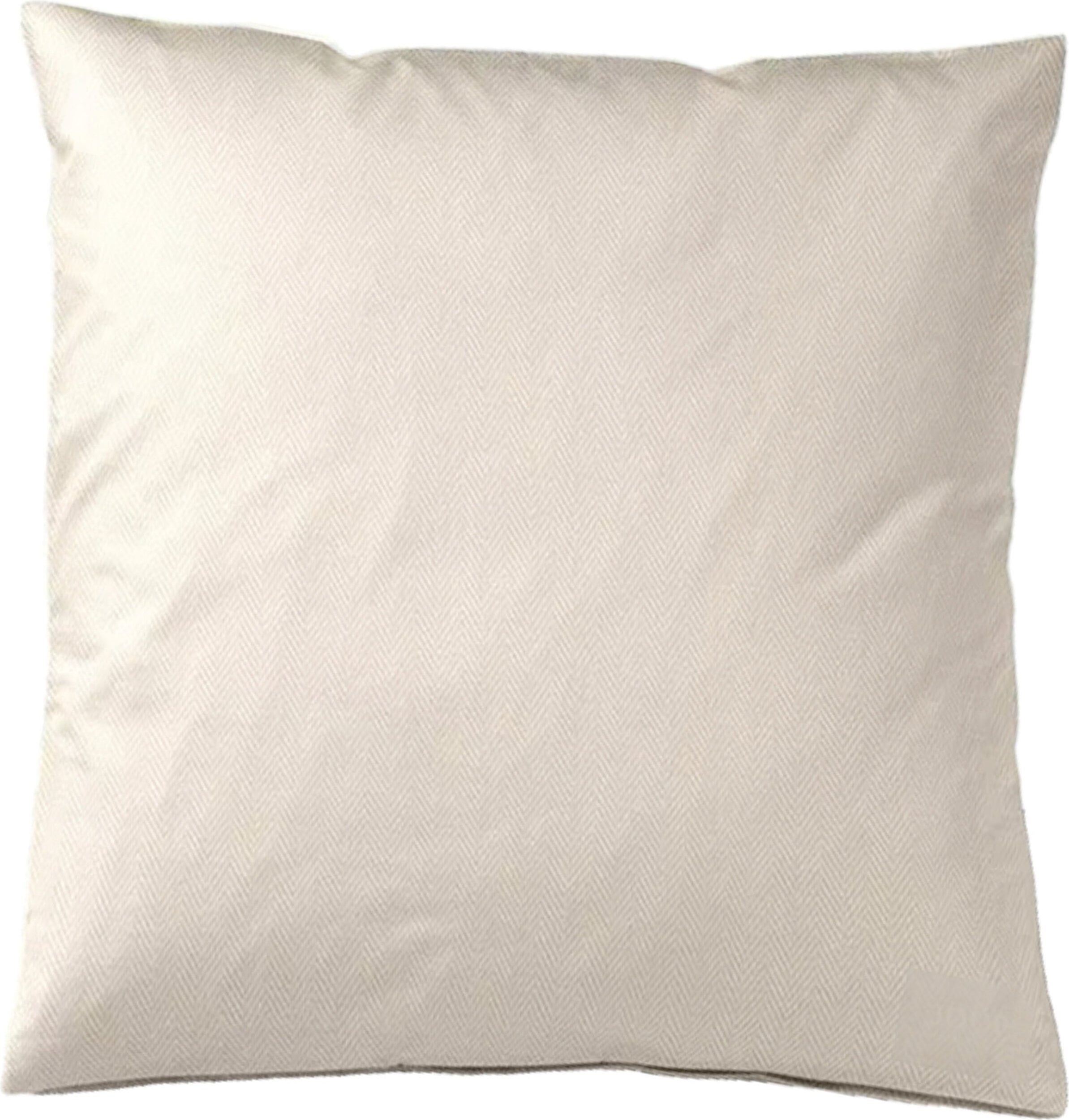 Herringbone Kissenbezug 80 x 80 cm, Cream, aus Mako-Satin