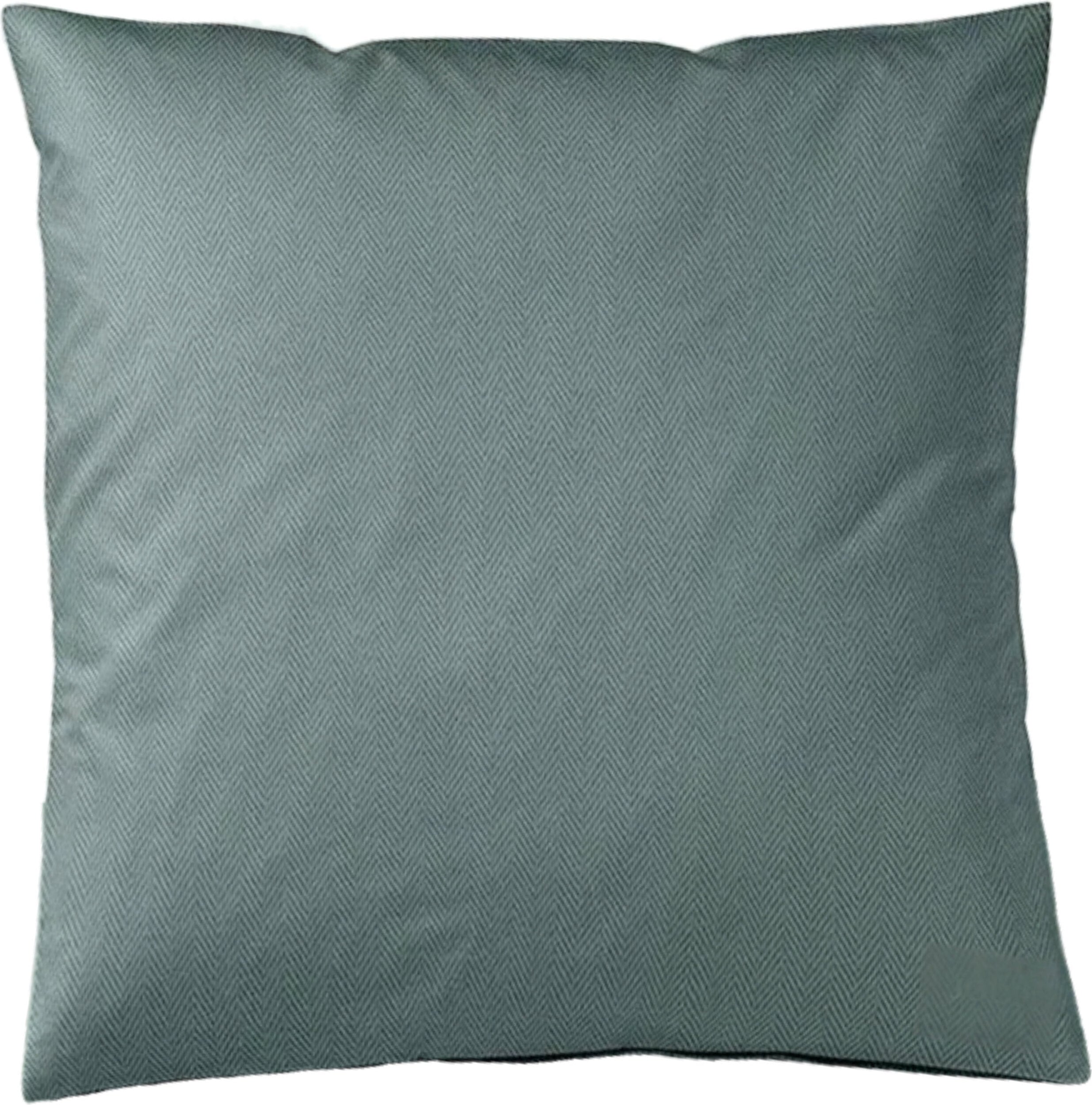 Herringbone Kissenbezug 80 x 80 cm, Emerald, aus Mako-Satin