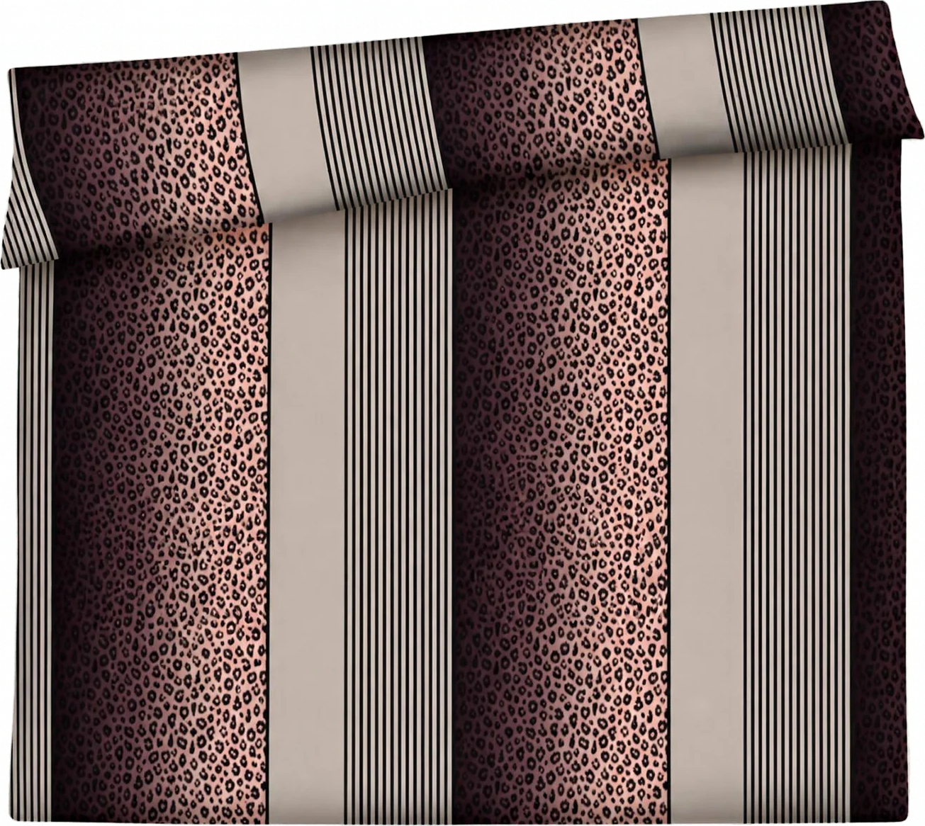 Leo Bettdeckenbezug 240 x 220 cm, Taupe, aus Baumwollsatin