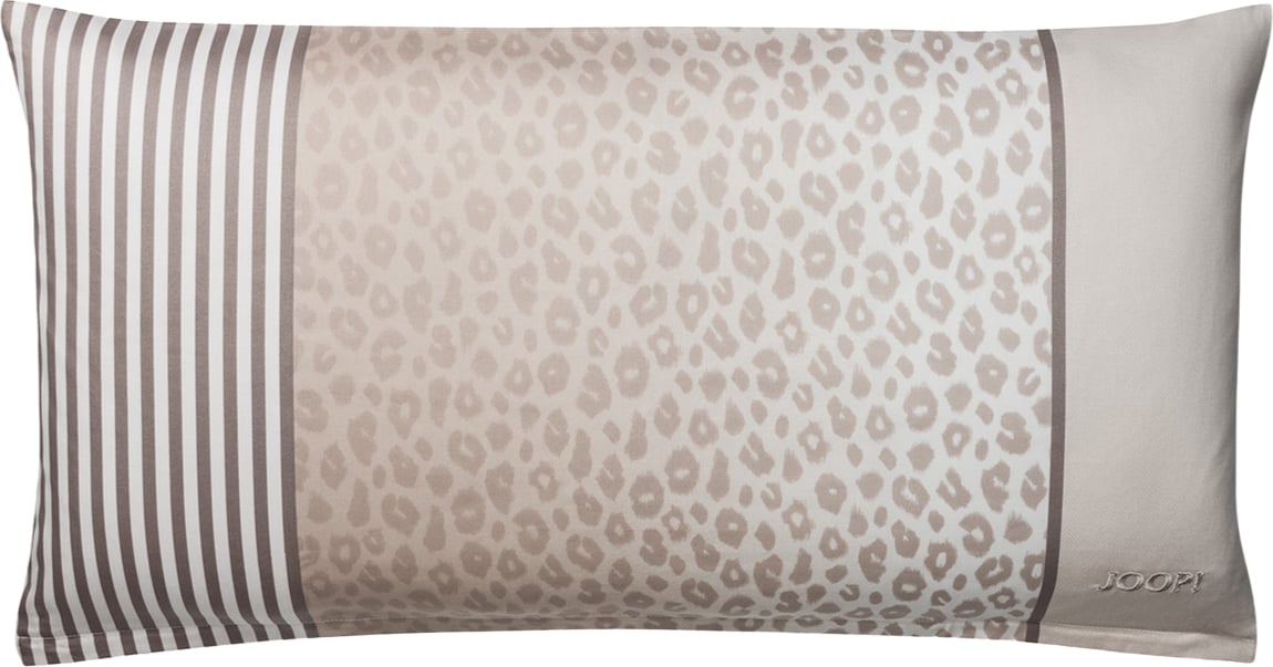 Leo Kissenbezug 40 x 80 cm, cream, Satinstoff aus Baumwolle