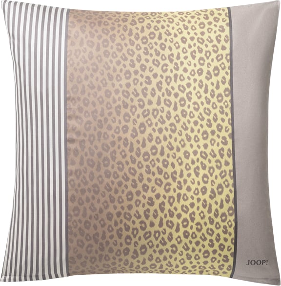 Leo Vanilla Kissenbezug 80 x 80 cm aus Mako-Satin