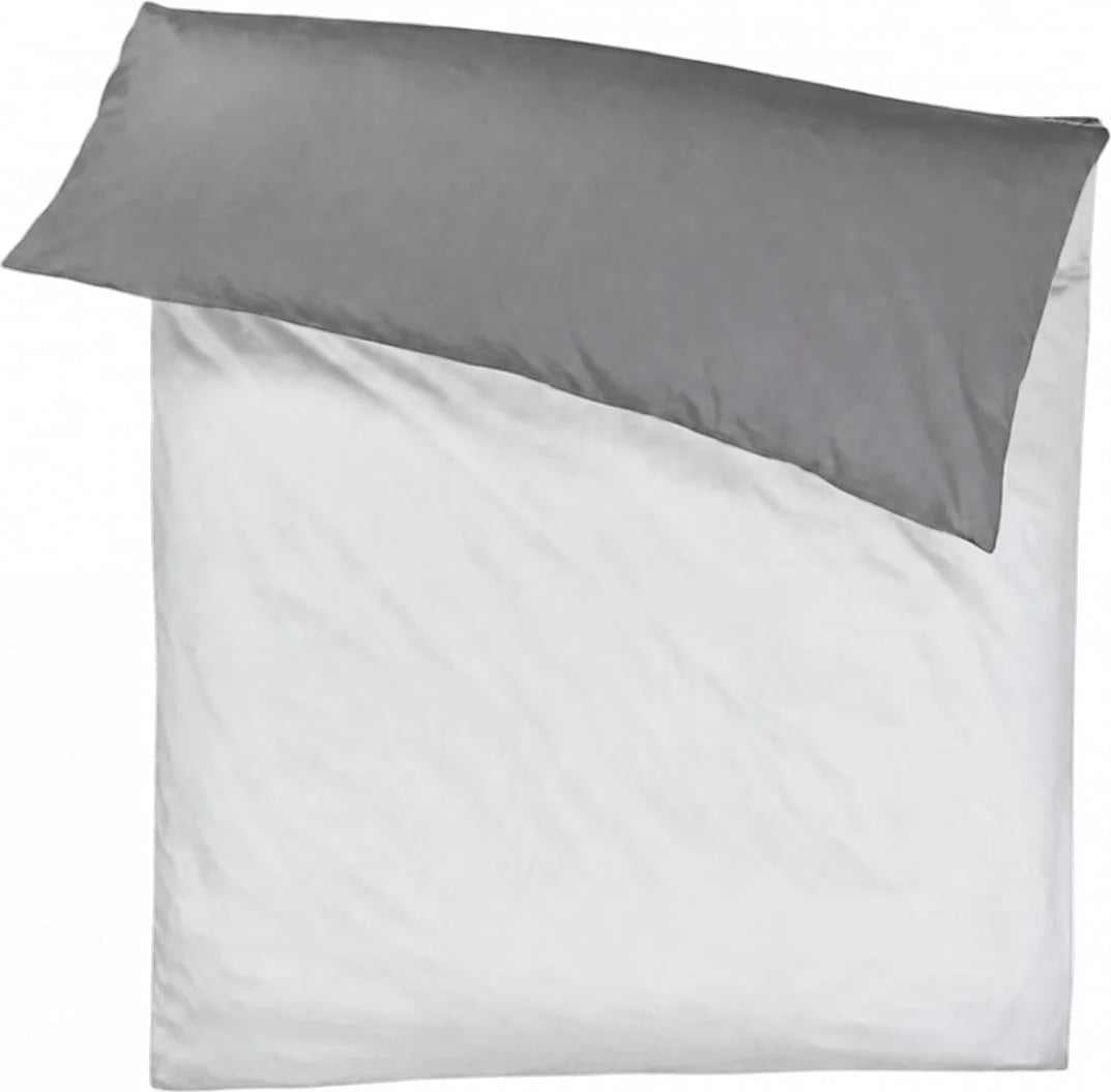 Micro Pattern Bettdeckenbezug 240 x 220 cm, silbern aus Mako-Satin