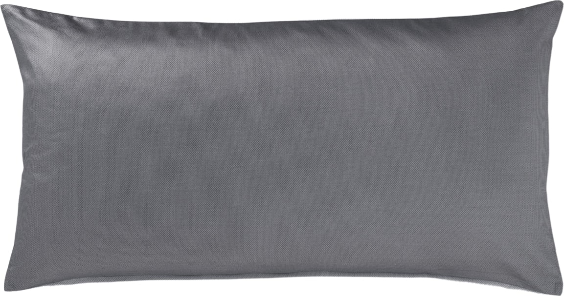 Micro Pattern Kissenbezug 40 x 80 cm, silberfarben, Mako-Satin