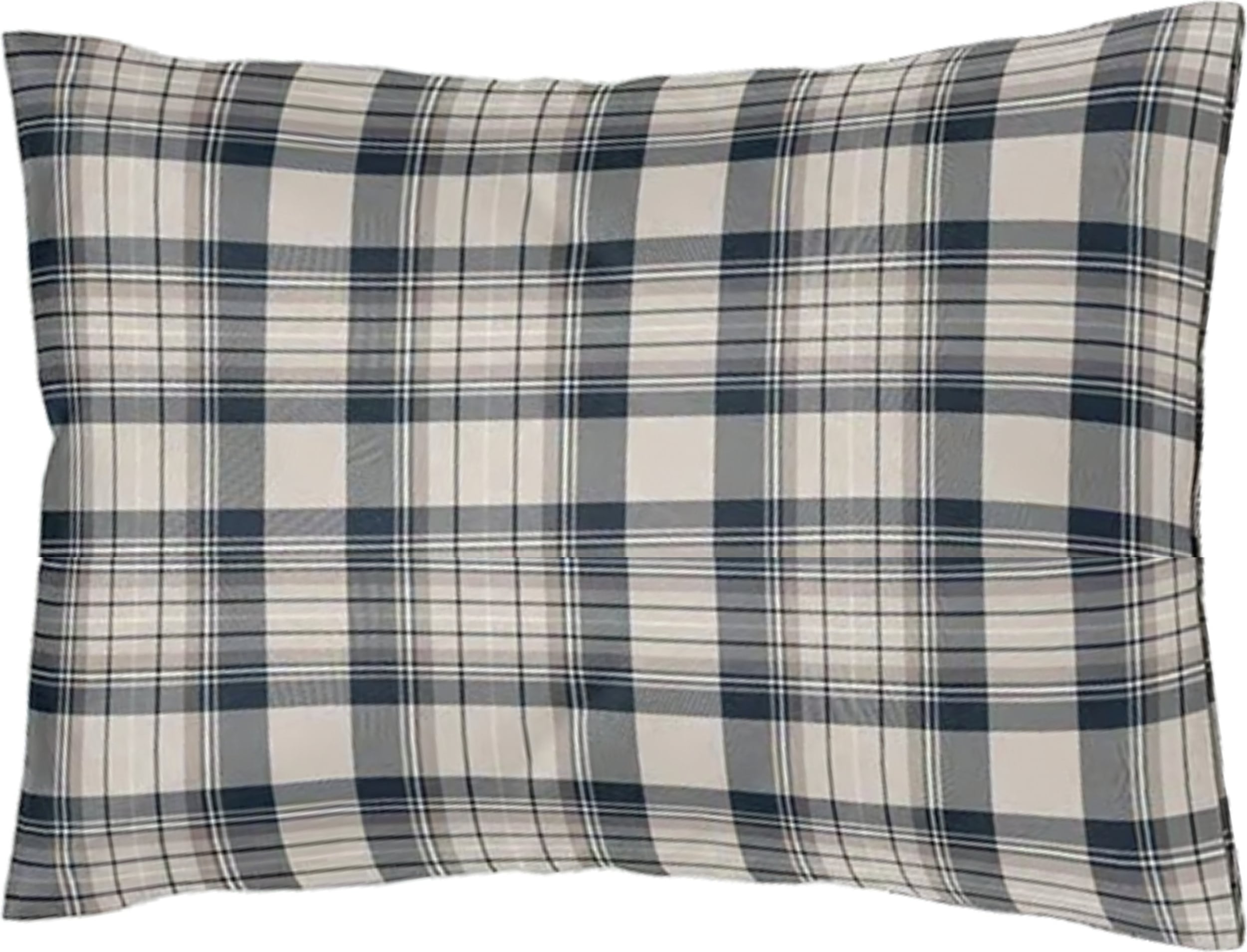 Soft Frames Kissenbezug 40 x 80 cm, blau, Flanell-Baumwolle