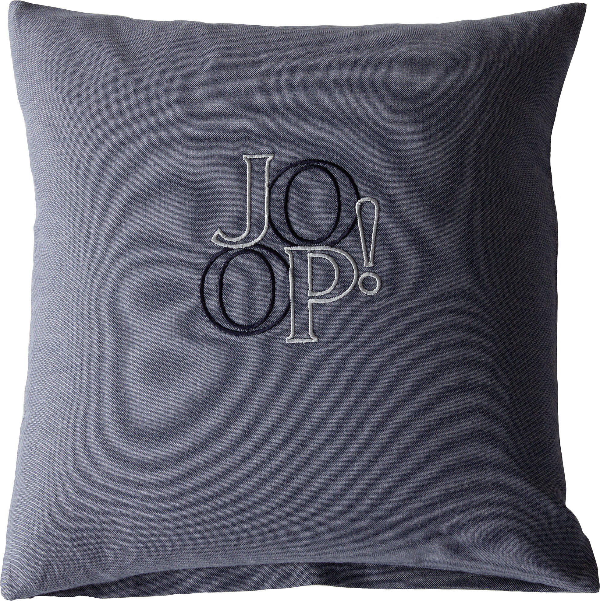 Soft Label Dekokissen 35 x 35 cm, blau, Baumwollflanell, mit Füllung