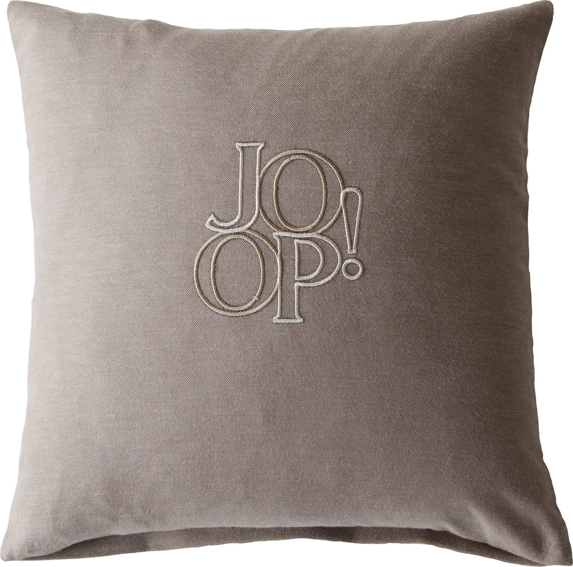 Soft Label Dekokissen 35 x 35 cm, braun, Baumwollflanell, mit Füllung