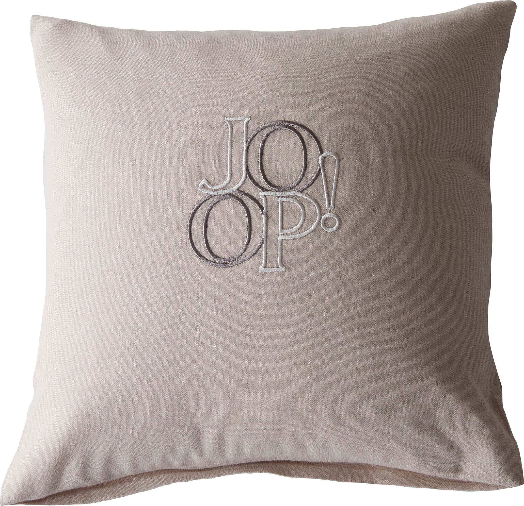 Soft Label Dekokissen 35 x 35 cm, cremefarben, Baumwollflanell, mit Füllung