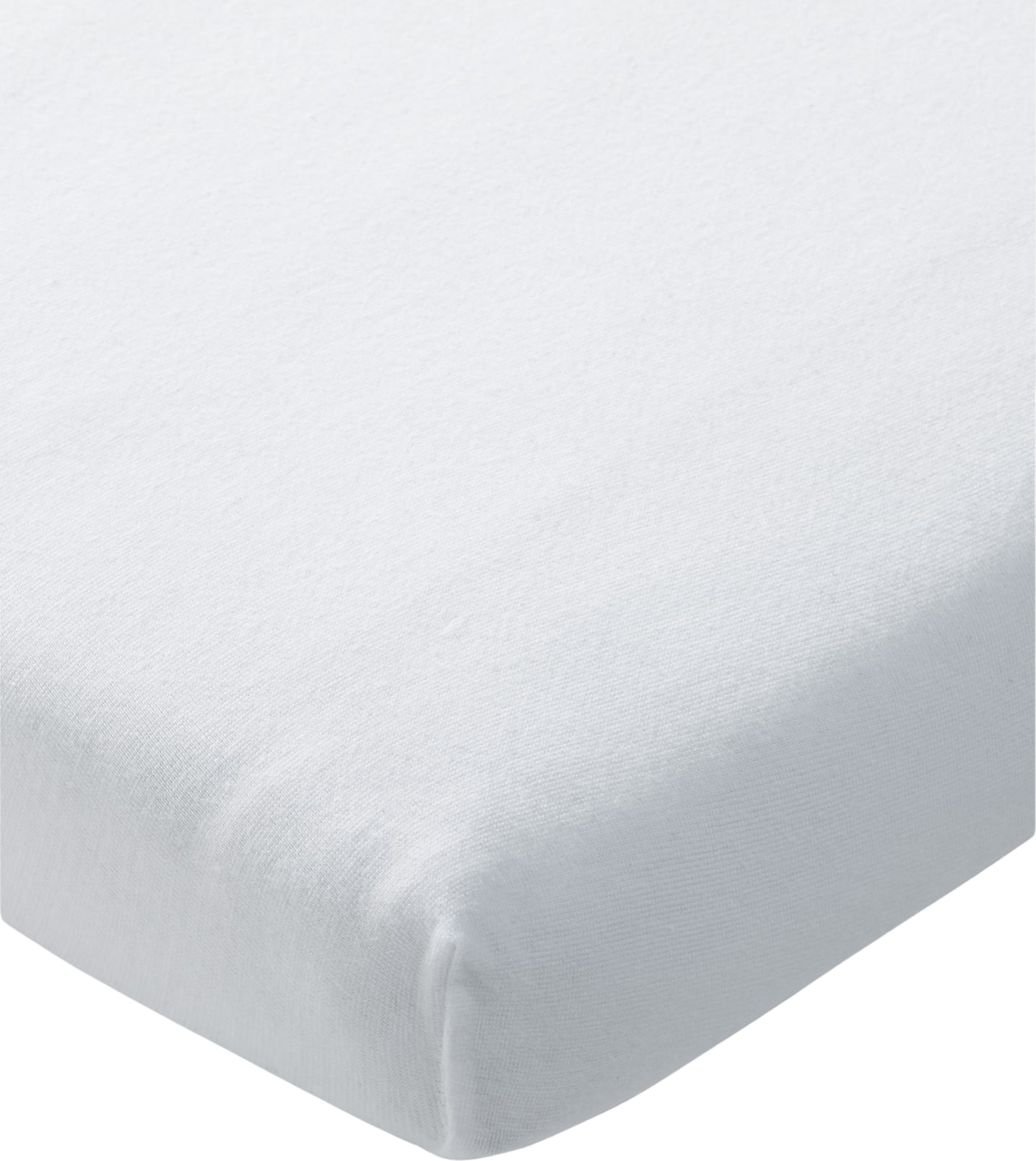 Uni Topper-Spannbettlaken 180-200 x 200 cm, weiß aus Baumwoll-Jersey