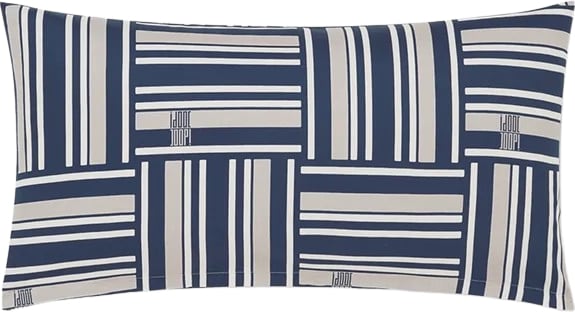Weave Kissenbezug 40 x 80 cm, Navy, Mako-Satin