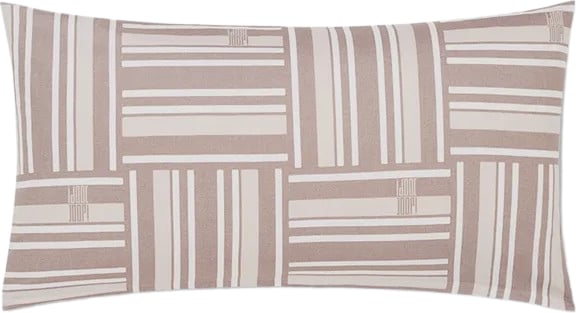 Weave Kissenbezug 40 x 80 cm, Sand, Mako-Satin