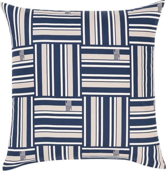 Weave Kissenbezug 80 x 80 cm, Navy, Mako-Satin