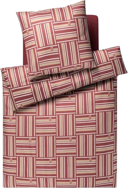 Weave Siena Bettwäsche 155 x 220 cm aus Mako-Satin mit Kissenbezug 80 x 80 cm