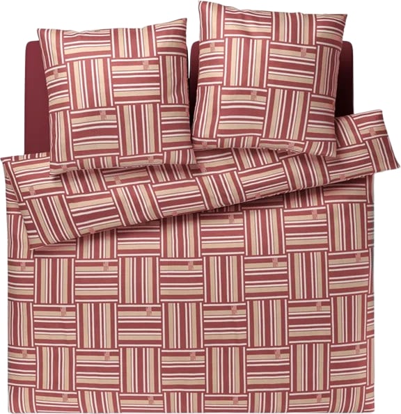 Weave Siena Bettwäsche 200 x 200 cm aus Mako-Satin mit 2 Kissenbezügen 80 x 80 cm