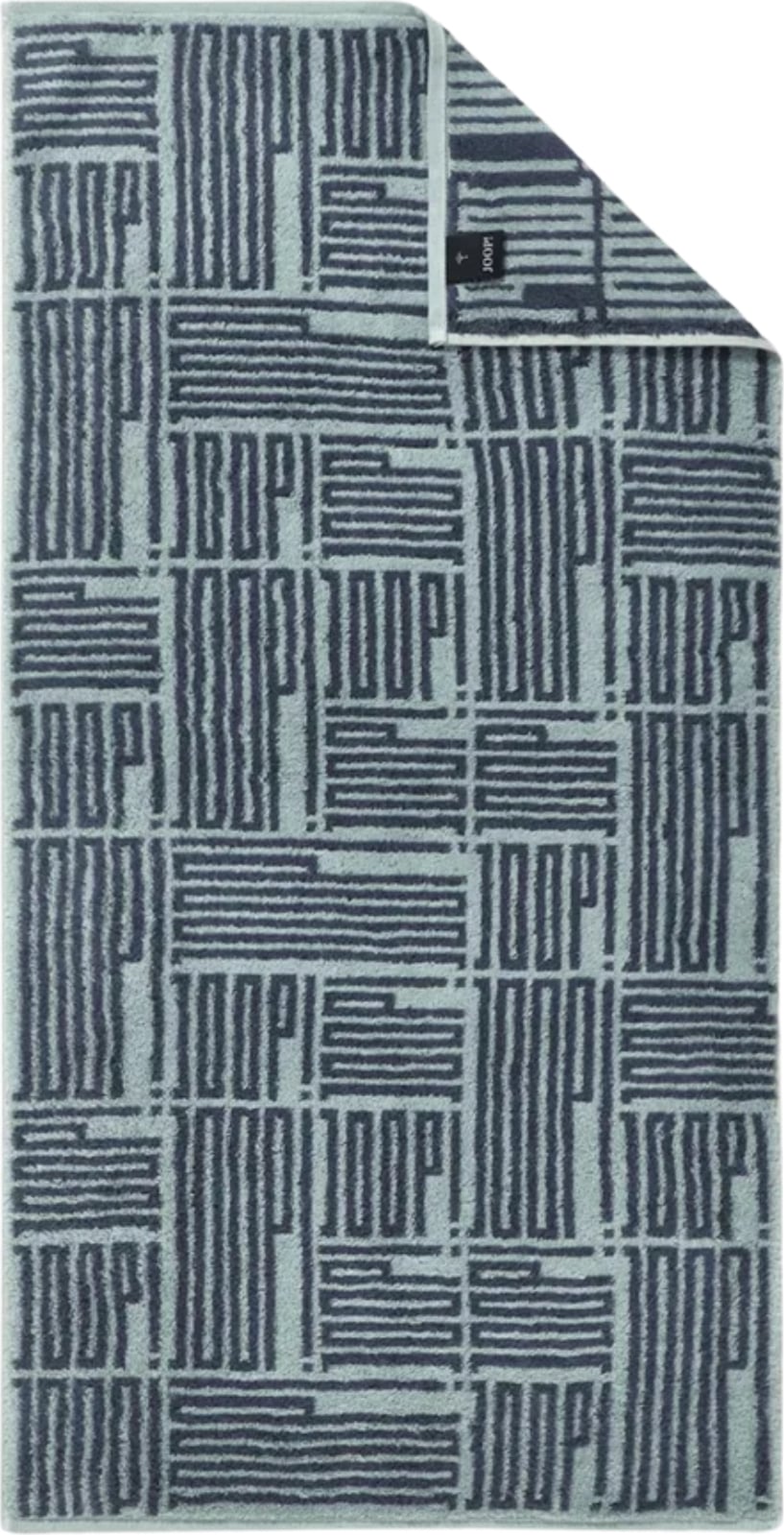 Bars Allover Badetuch 50 x 100 cm, Aquamarin