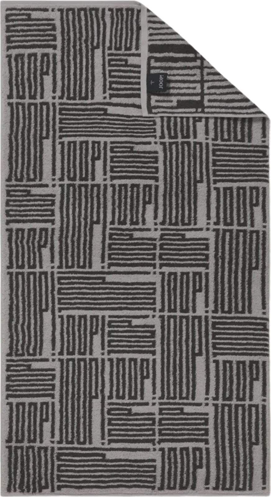 Bars Allover Badetuch 80 x 150 cm, platin