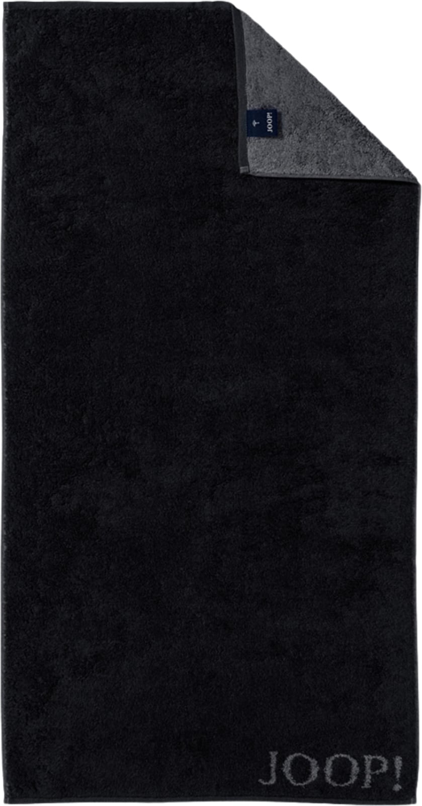 Classic Doubleface Badetuch 80 x 150 cm, schwarz