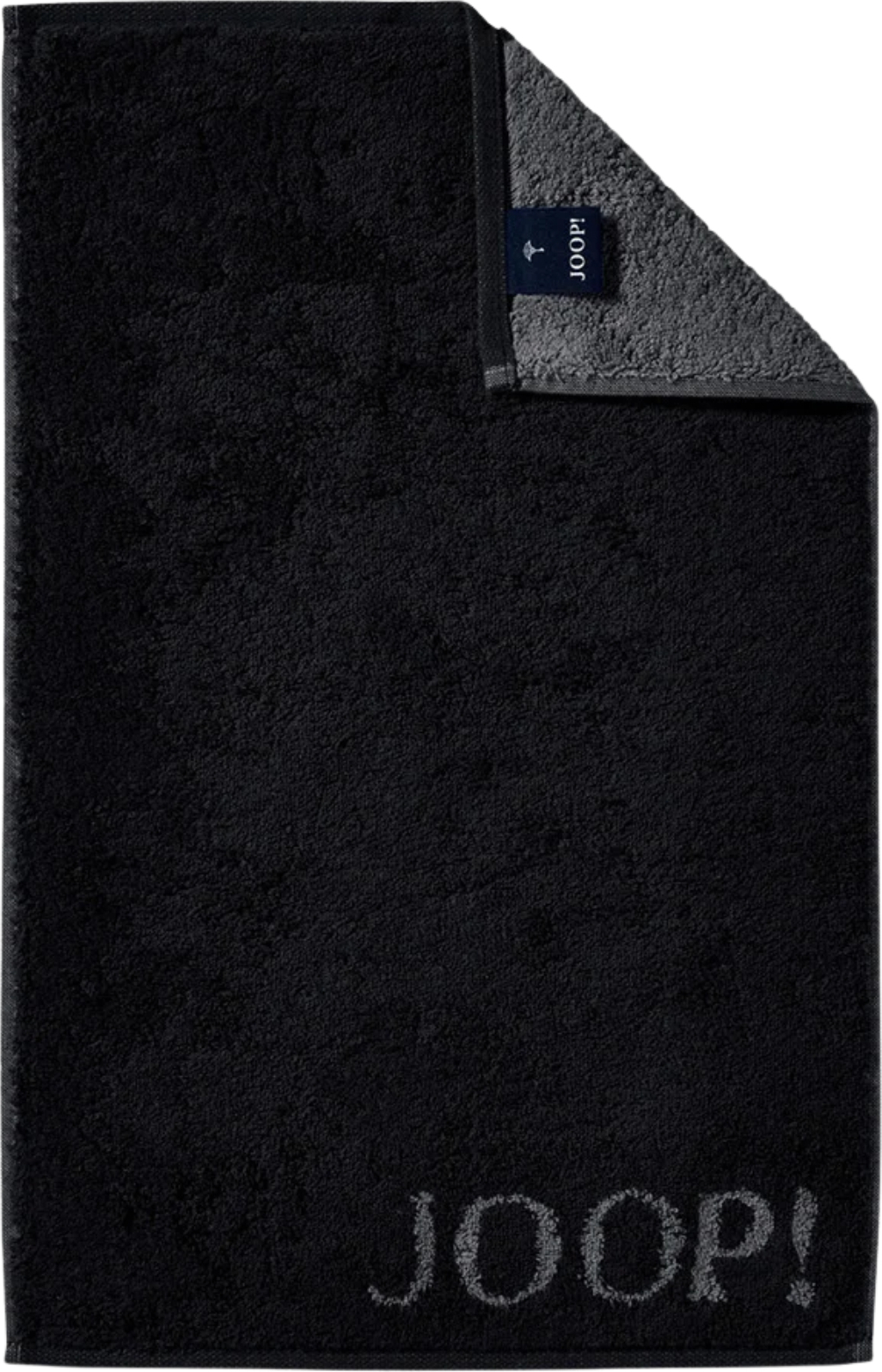 Classic Doubleface Gästetuch 30 x 50 cm, schwarz