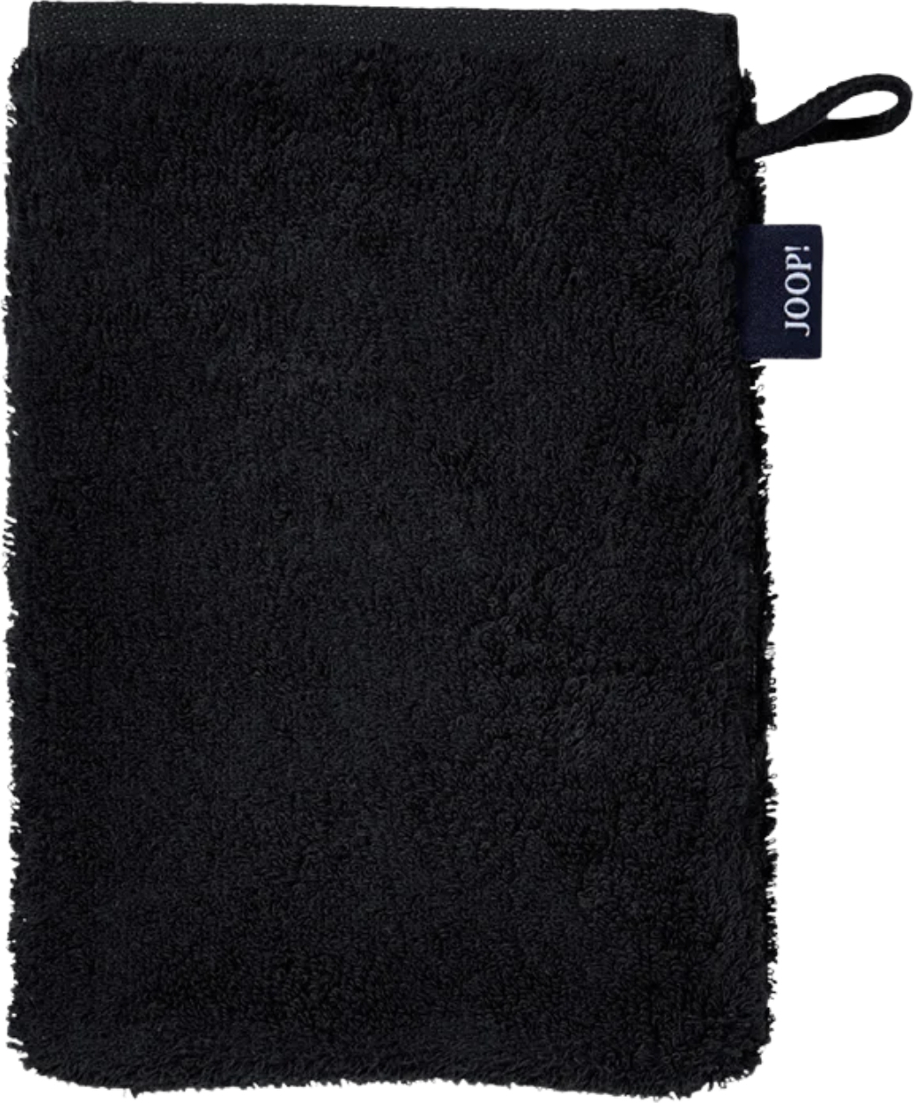 Classic Doubleface Waschhandschuh 16 x 22 cm, schwarz