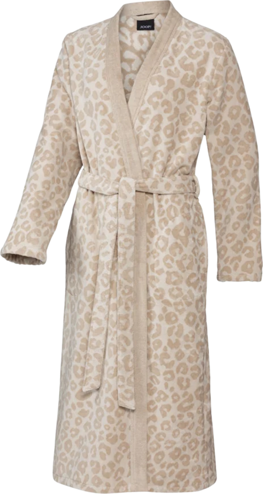 Joop Leo Damen-Kimono-Frottiermantel 48/50, cremefarben