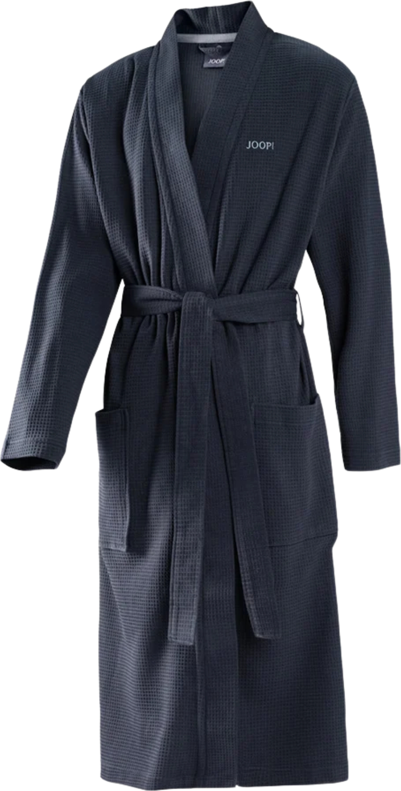 Joop Uni Piqué Herren-Kimono-Bademantel Piqué 46/48 blau