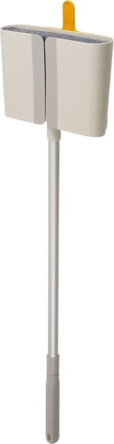 Balai CleanTech avec support, gris-blanc