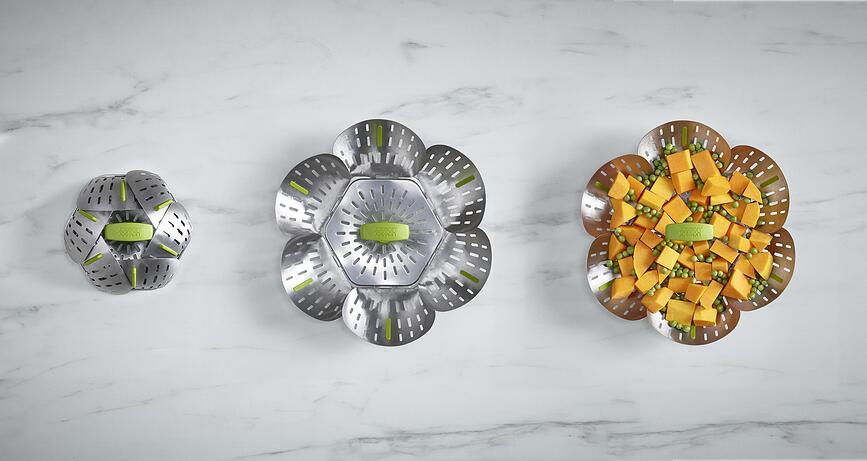 Bloom Panier Vapeur, en acier